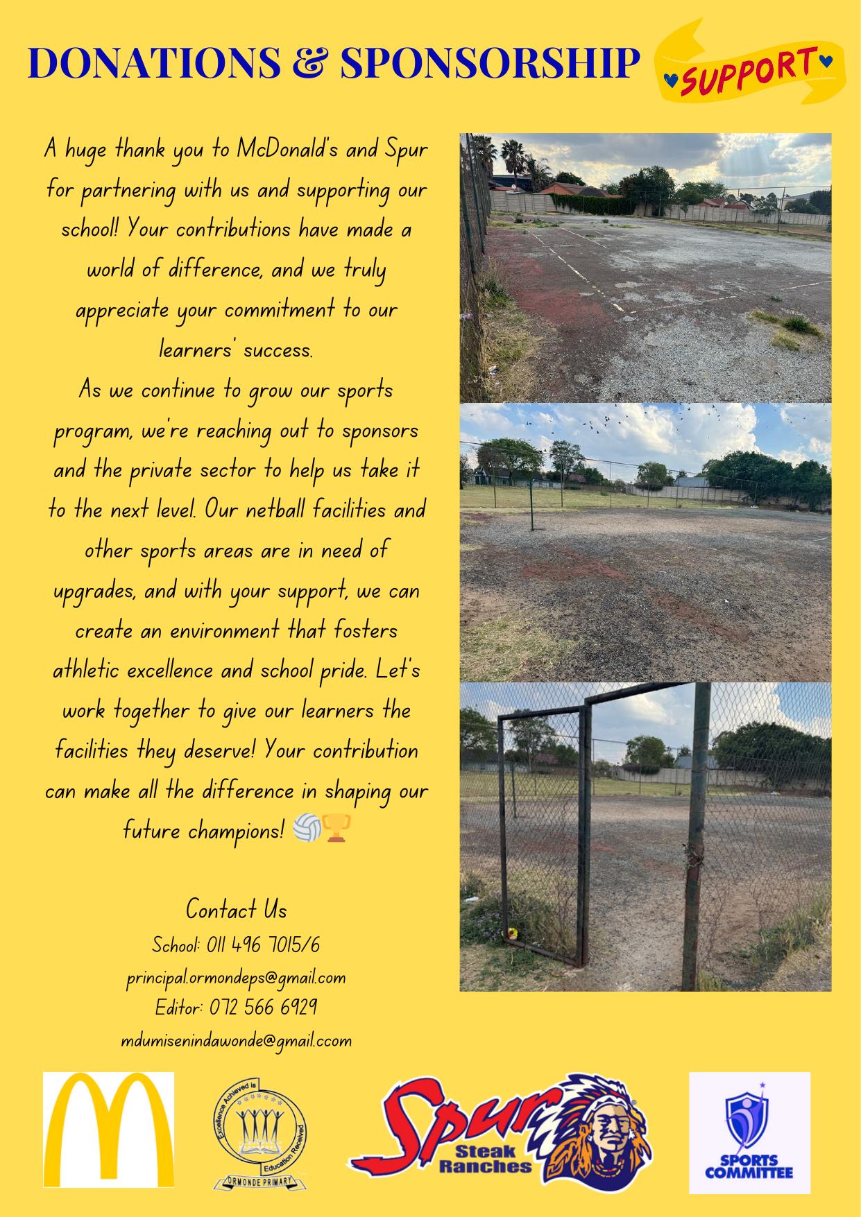 School fundraising appeal